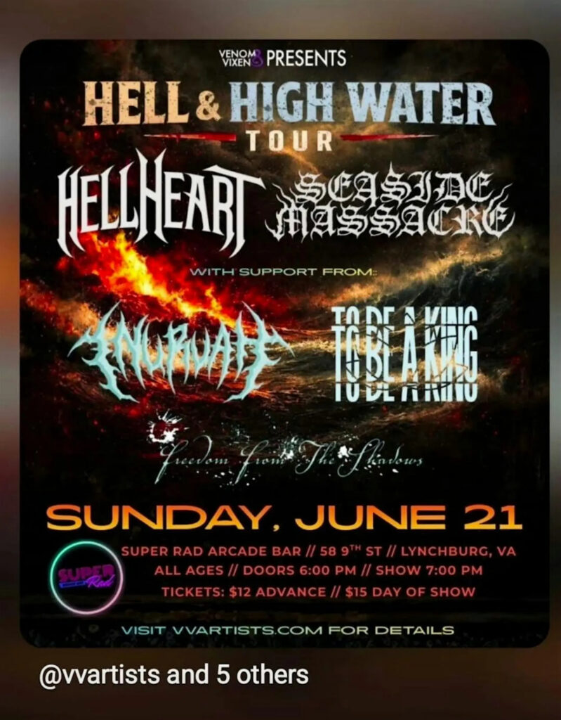 Hell & High Water Tour: HellHeart • Seaside Massacre
