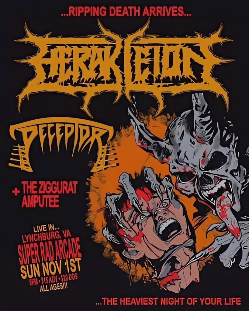 Death-Thrash Onslaught: Herakleion • Deceptor • The Ziggurat • Amputee
